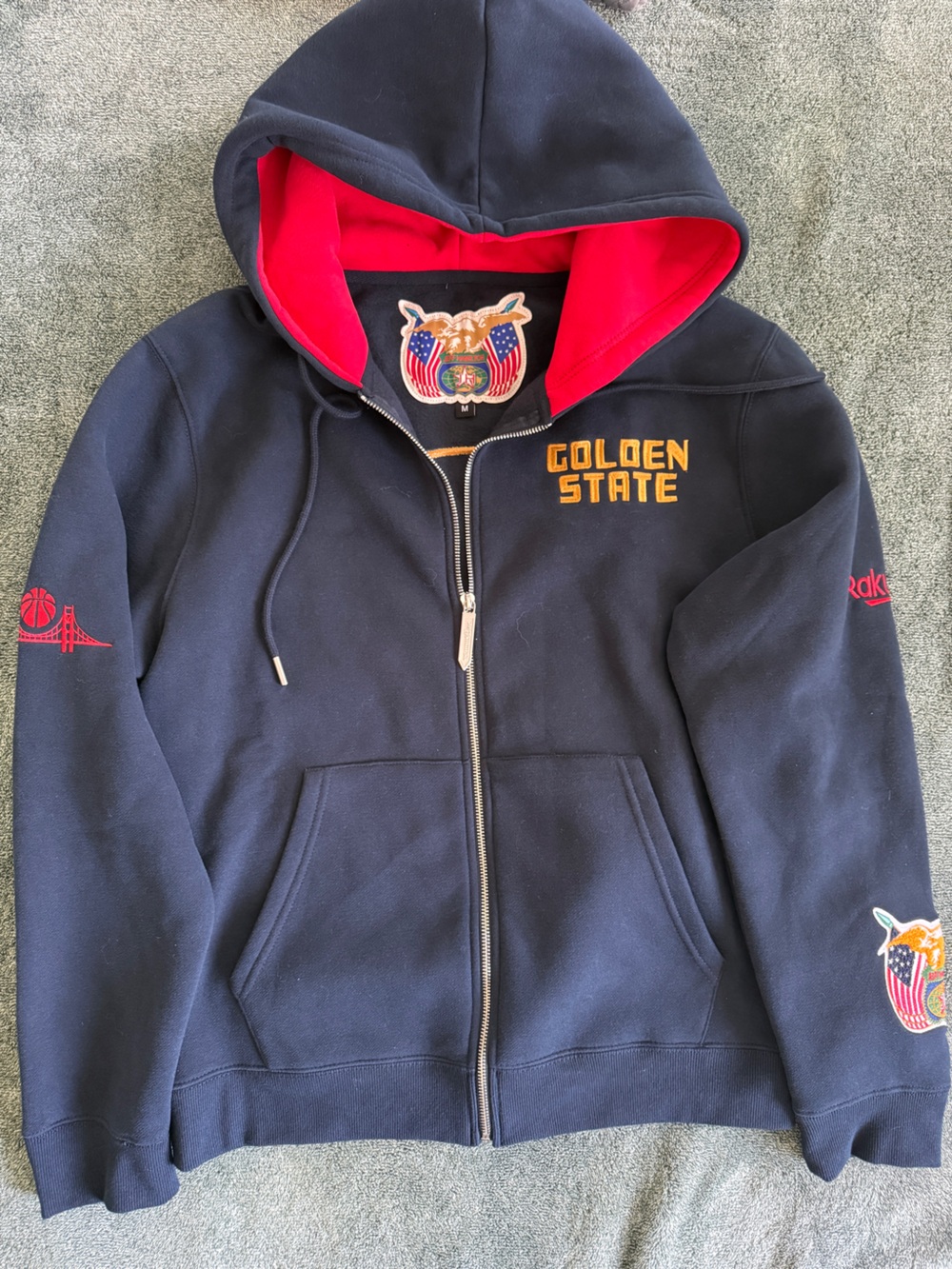 Jeff Hamilton x Golden State Warriors Zip Up Medium